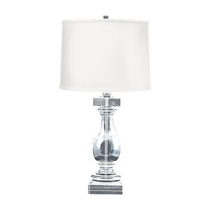Amadeus 28 inch 150 watt Clear Table Lamp Portable Light