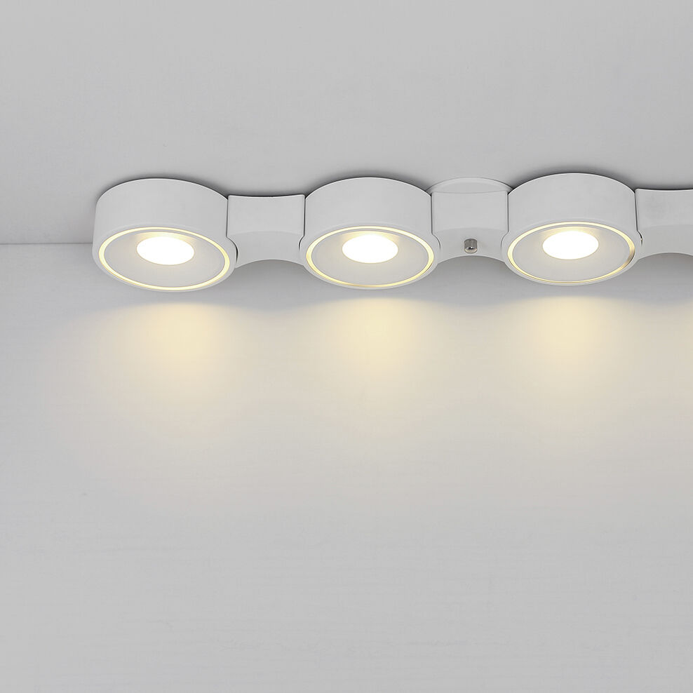 Stavro LED 15 inch White Flush Mount Ceiling Light