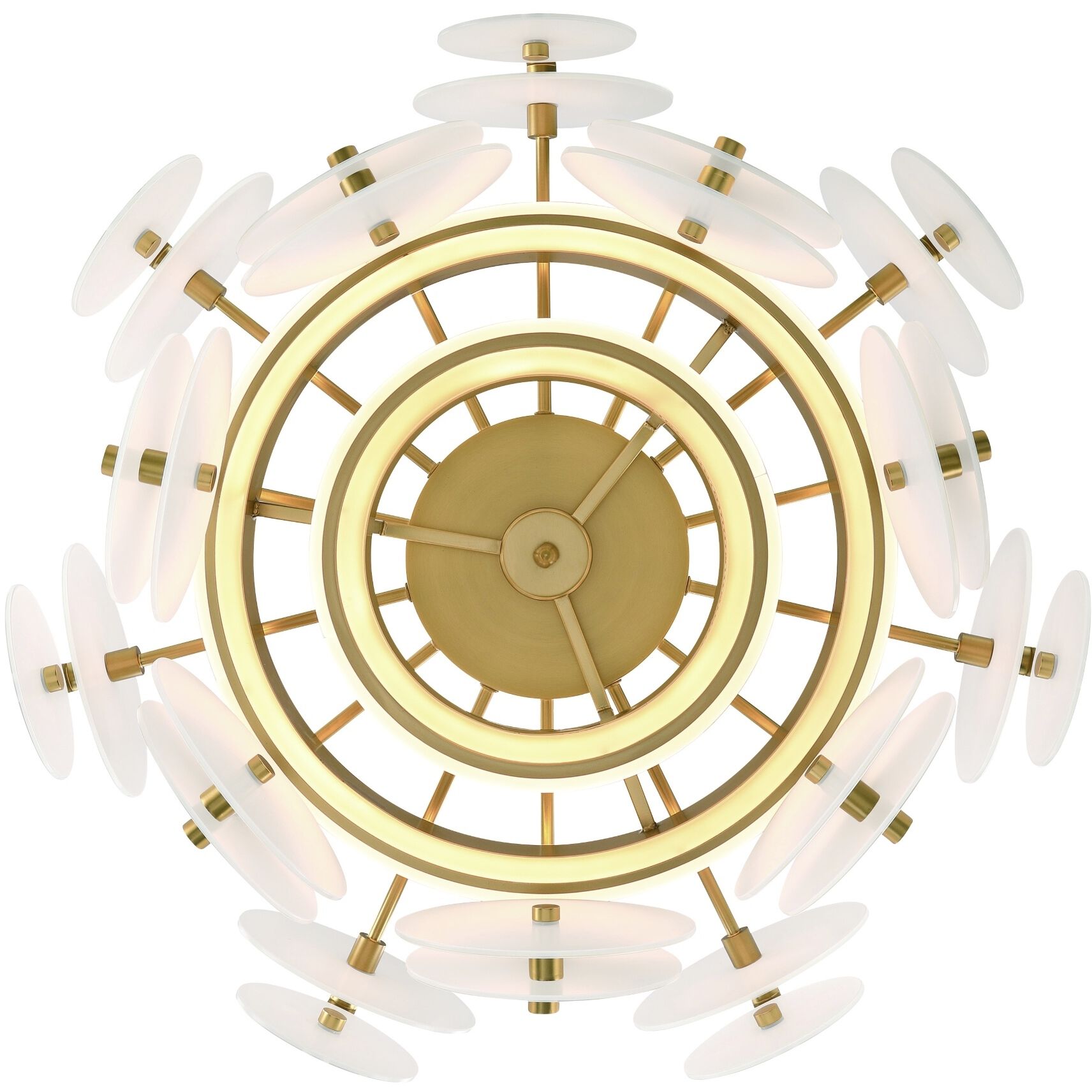 Nuvola 2 Light 24 inch Gold Chandelier Ceiling Light