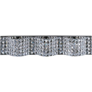 Wave 3 Light 26 inch Polished Chrome Bath Vanity Light Wall Light