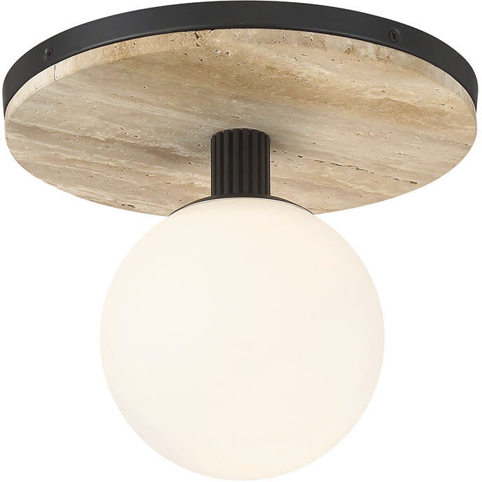 Carnagie LED 12 inch Matte Black Flush Mount Ceiling Light