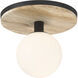 Carnagie LED 12 inch Matte Black Flush Mount Ceiling Light
