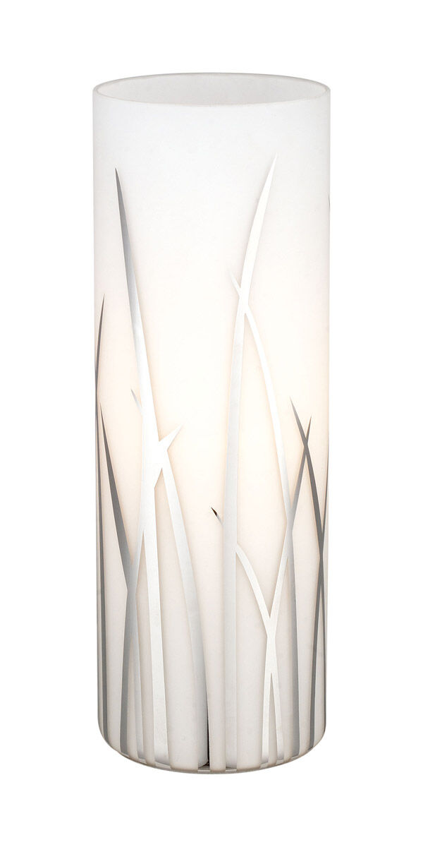 Rivato 10.25 inch 60.00 watt White and Chrome Table Lamp Portable Light