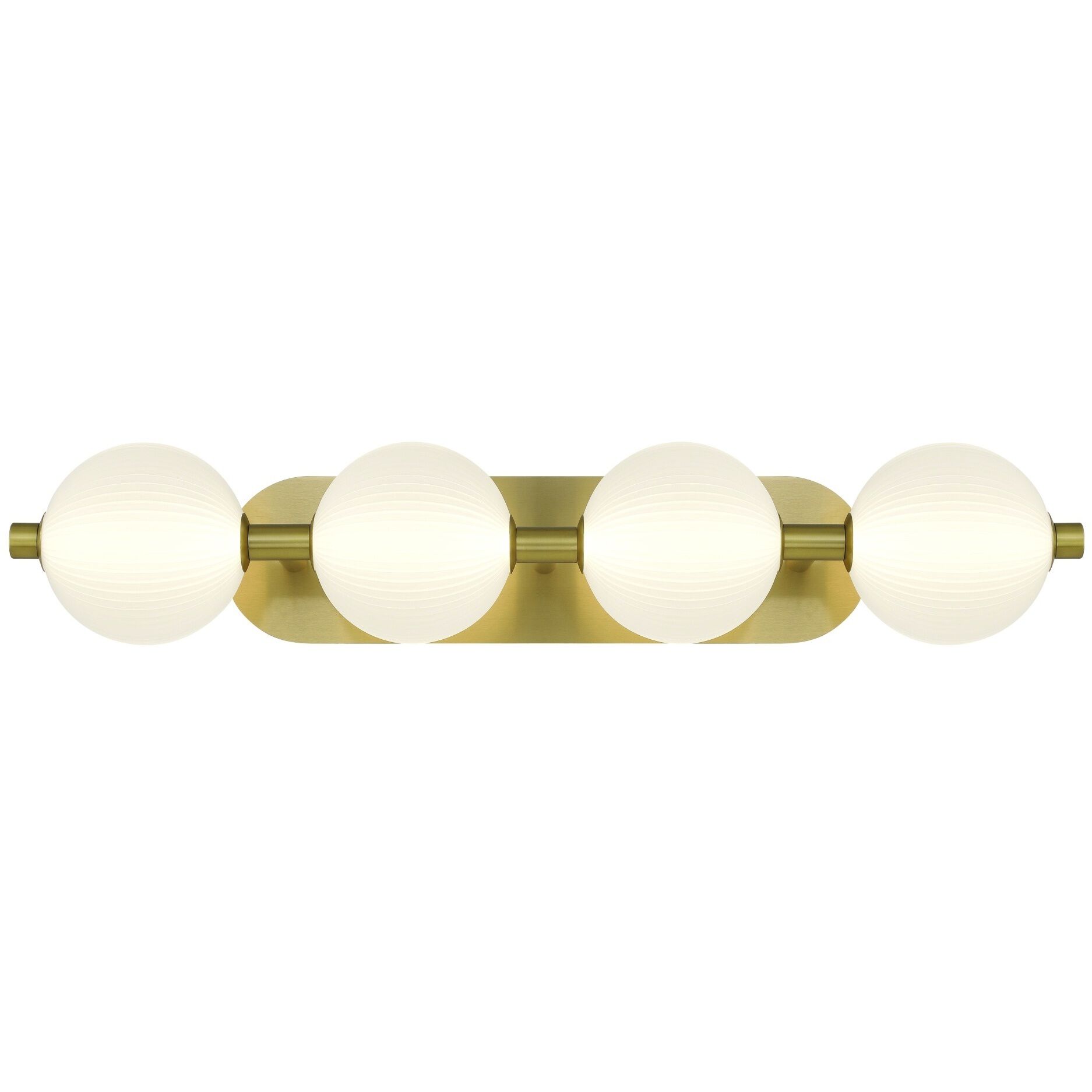 Palmas 4 Light 30 inch Gold Vanity Light Wall Light