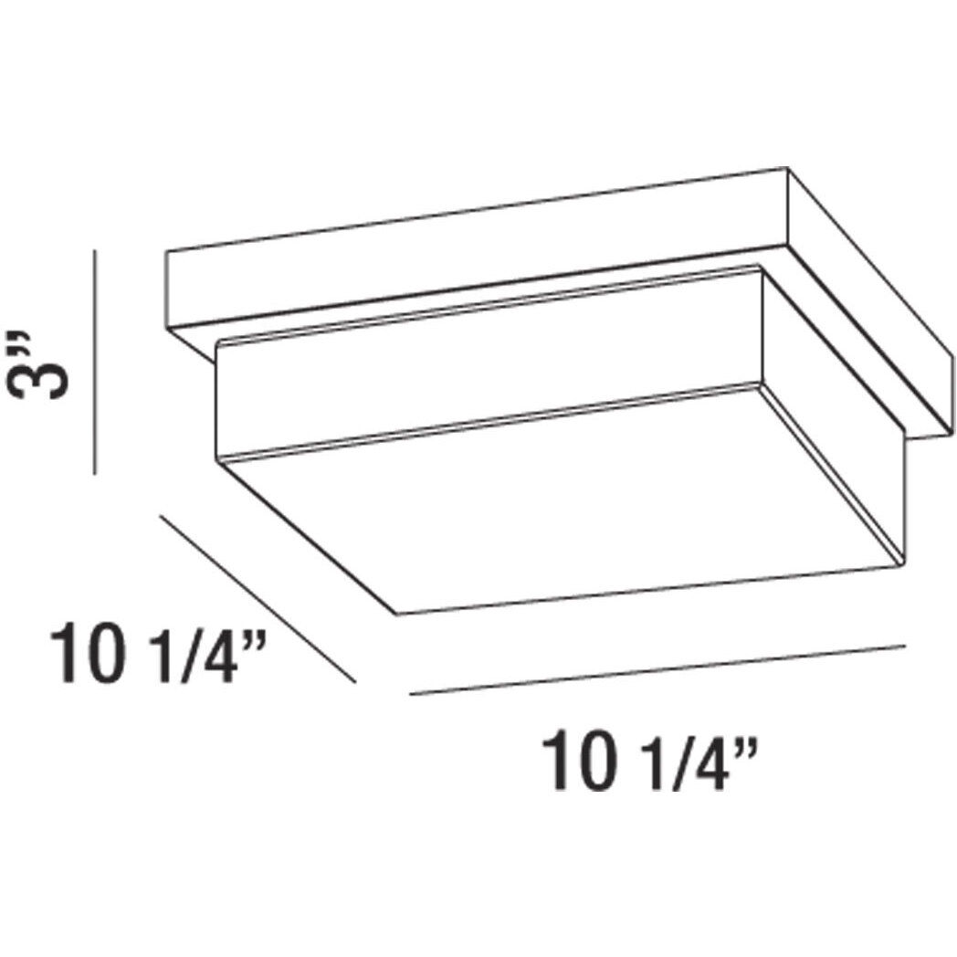 Barlow LED 10 inch Chrome Flush Mount Ceiling Light, Small