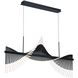 Voltik 144 Light 29 inch Black Chandelier Ceiling Light