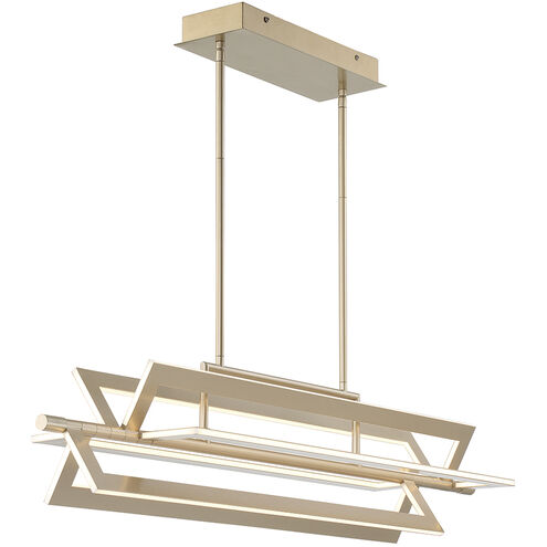Livra LED 9 inch Gold Chandelier Ceiling Light