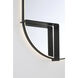Linden 36 X 24 inch Matte Black LED Mirror