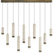 Cambre LED 50 inch Antique Brass Linear Chandelier Ceiling Light