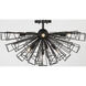 Dendelio 10 Light 24.5 inch Black Chandelier Ceiling Light