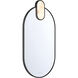 Mrissa 39 X 21 inch Matte Black LED Mirror
