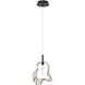 Norah 1 Light 5.5 inch Matte Black Standard Pendant Ceiling Light in Amber