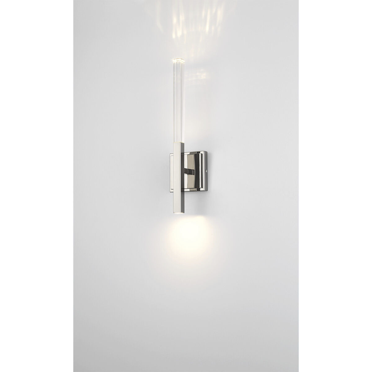 Benicio Wall Sconce Wall Light in Polished Nickel