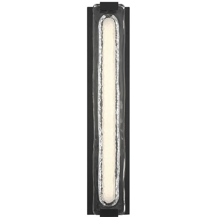 Hiltic LED 24 inch Matte Black Outdoor Wall Sconce