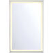 Artell 36 X 24 inch Brushed Silver LED Mirror