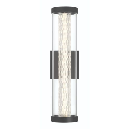 Savron LED 18 inch Black Outdoor Wall Sconce, Both Indoor/Outdoor