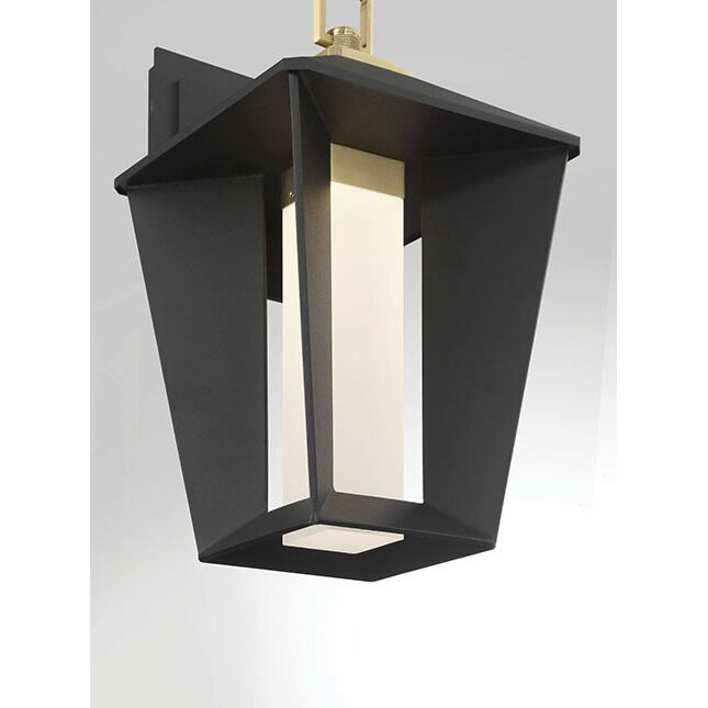 Andson LED 12.75 inch Brass-Sand Black Mix Outdoor Wall Sconce