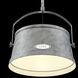Turin 1 Light 16 inch Antique Silver Pendant Ceiling Light, Large
