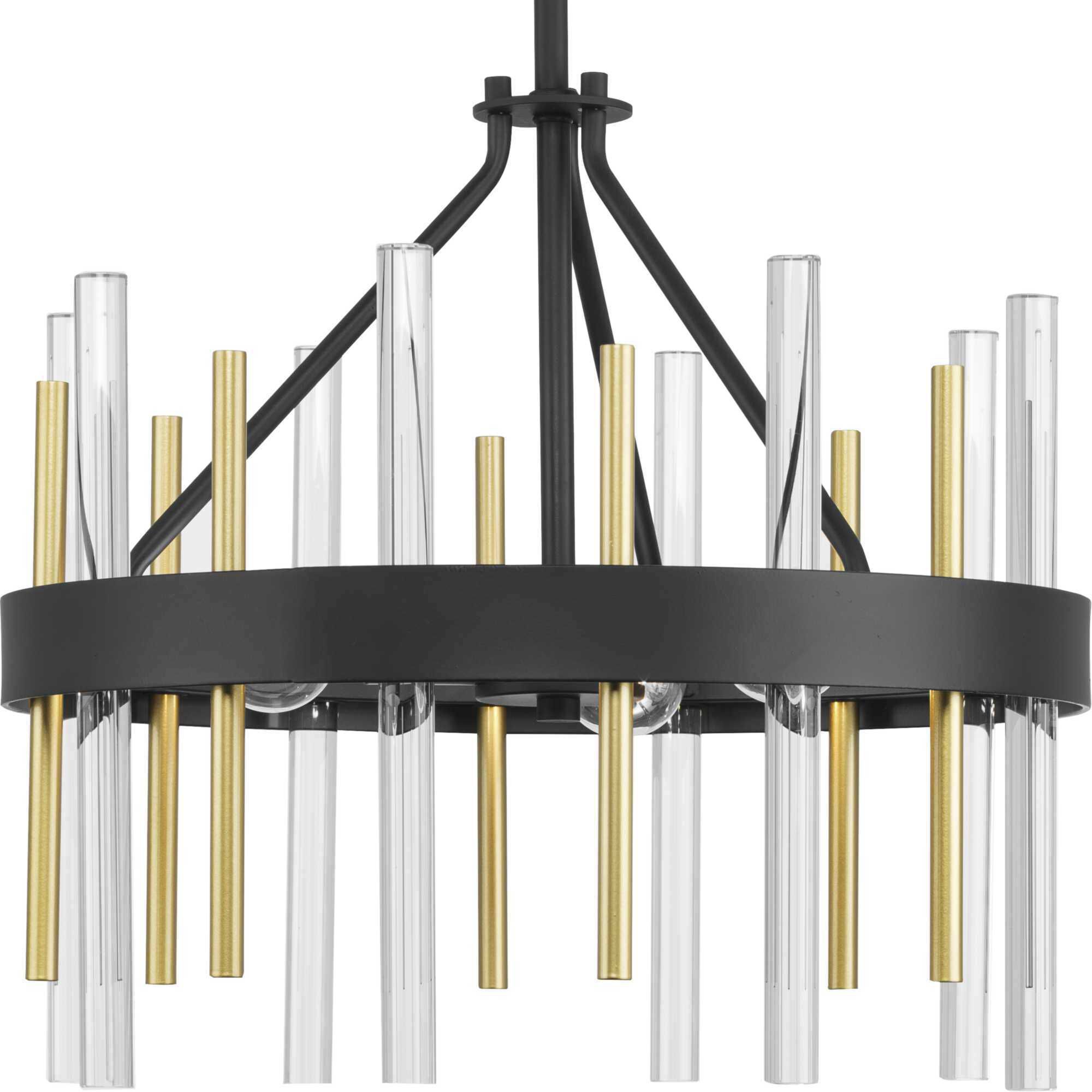 Orrizo 3 Light 16 inch Matte Black Semi-Flush Mount Convertible Ceiling Light, Design Series
