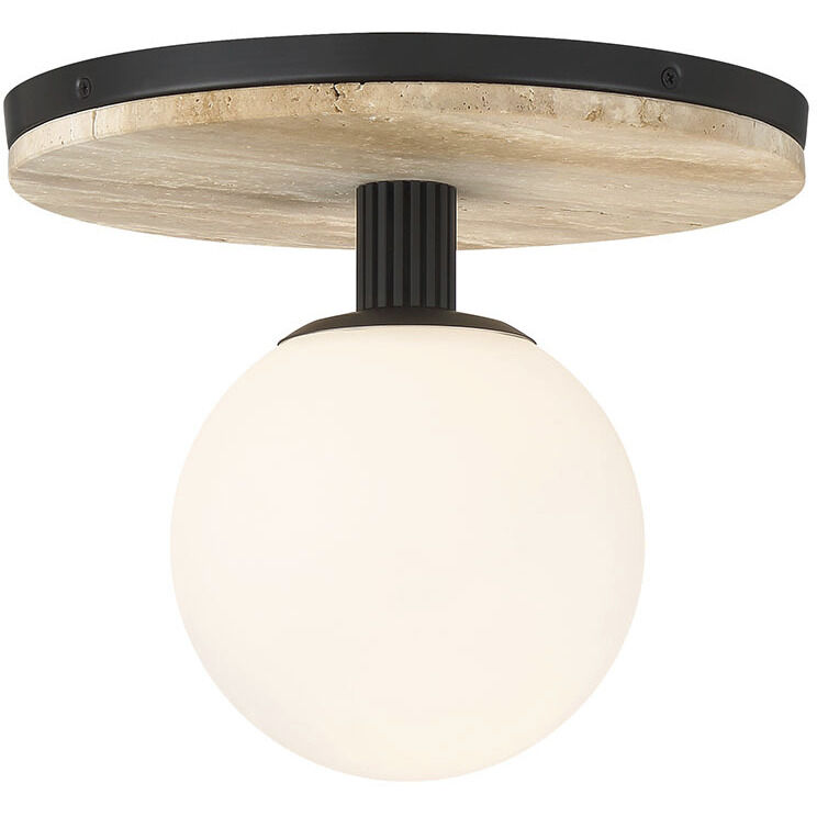 Carnagie LED 12 inch Matte Black Flush Mount Ceiling Light
