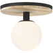 Carnagie LED 12 inch Matte Black Flush Mount Ceiling Light