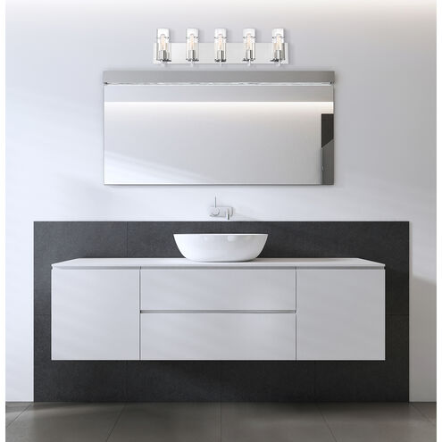 Pista LED 33.75 inch Chrome Vanity Light Wall Light