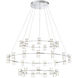 Netto LED 40.5 inch Chrome Chandelier Ceiling Light, Large