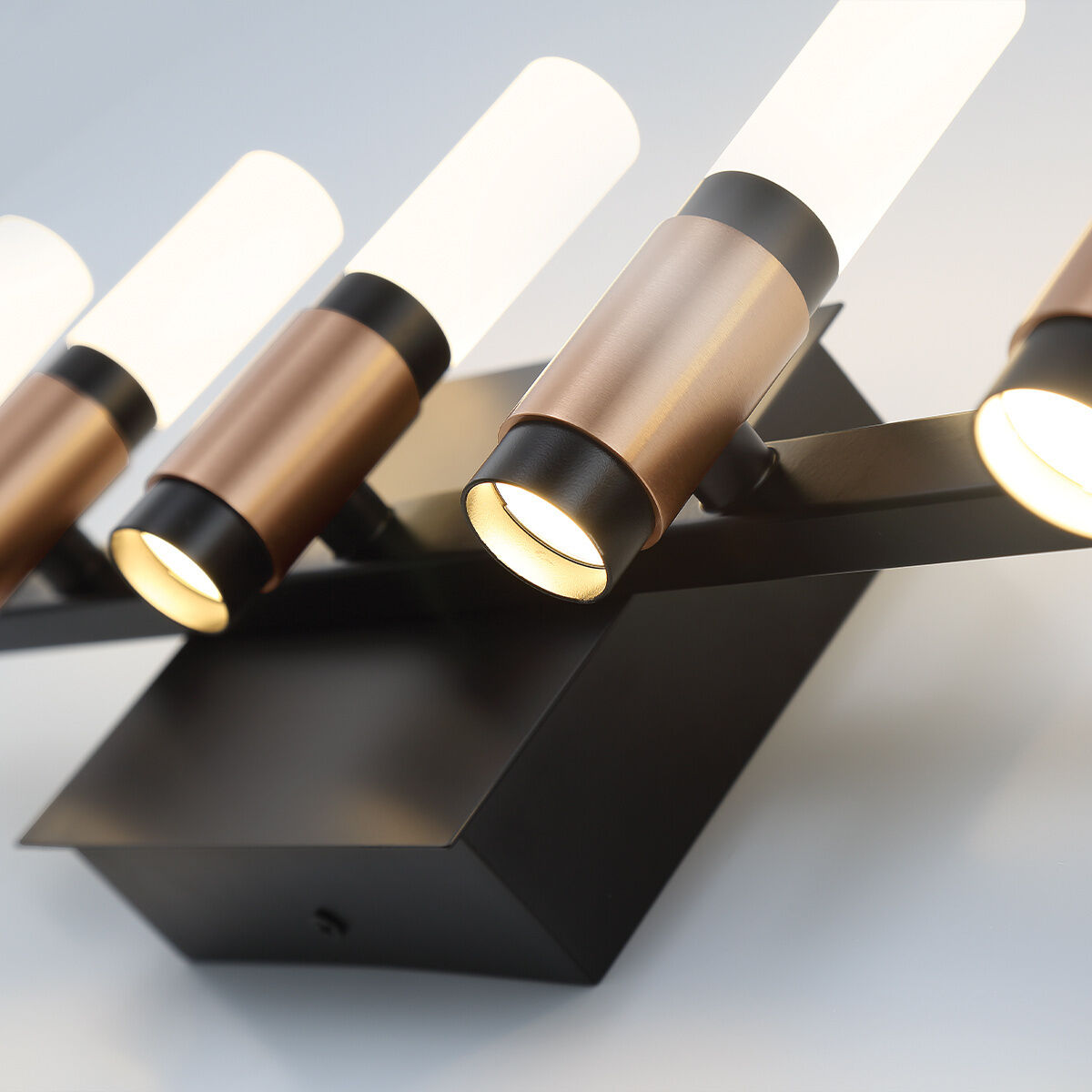 Albany LED 20 inch Brass and Black Vanity Light Wall Light