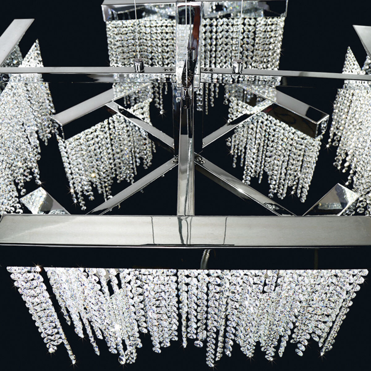 Rossi LED 28.5 inch Chrome Chandelier Ceiling Light