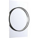 Trails 36 X 24 inch Matte Black LED Mirror