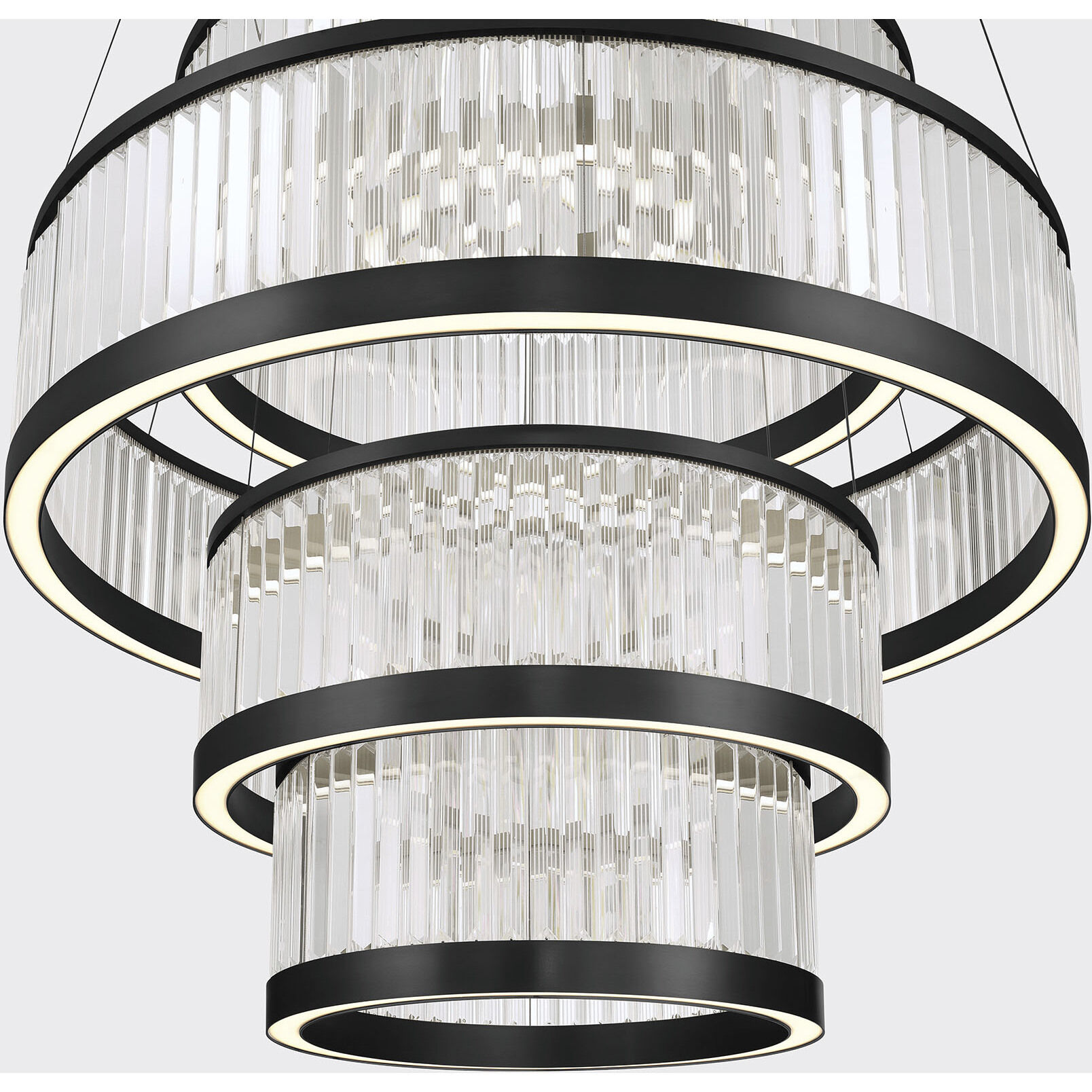 Empra LED 47.25 inch Matte Black Grand Chandelier Ceiling Light