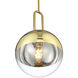 Prospect 1 Light 12 inch Gold Pendant Ceiling Light, Large