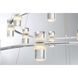 Netto LED 41 inch Chrome Chandelier Ceiling Light, Large
