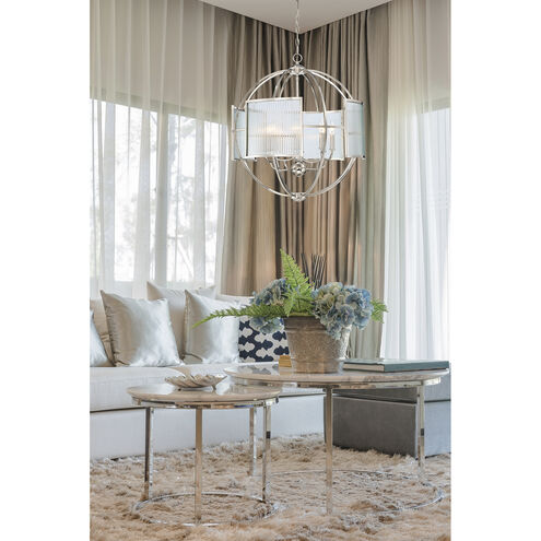 Manilow 8 Light 26 inch Brass Chandelier Ceiling Light