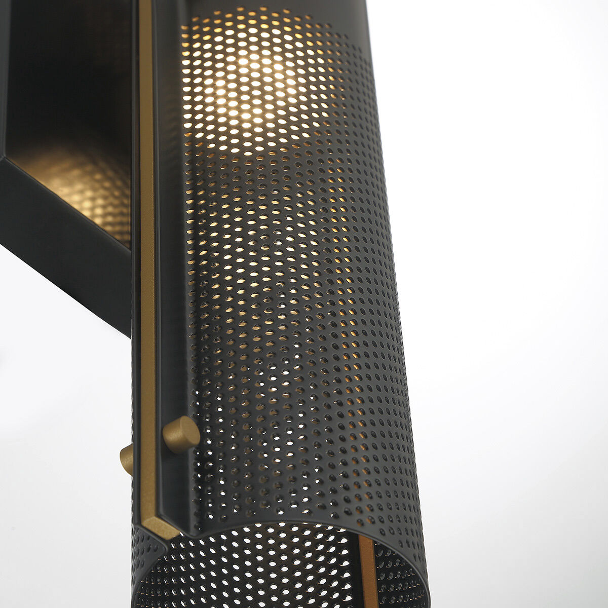 Westcliffe LED 17 inch Gold and Black Outdoor Wall Sconce