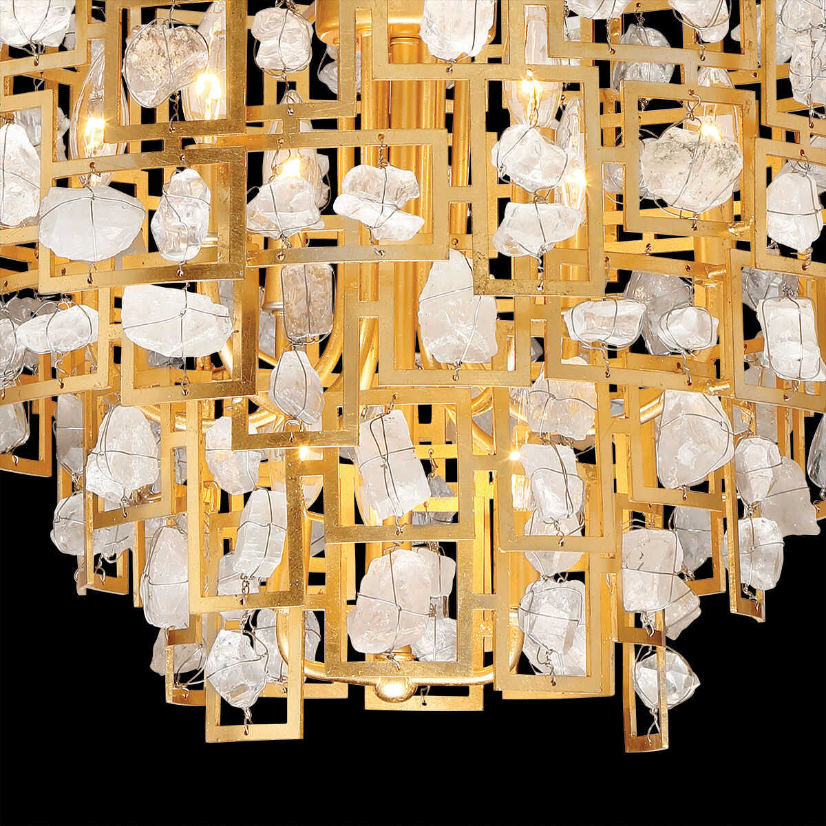 Elrose 5 Light 17 inch Gold Leaf Chandelier Ceiling Light