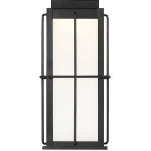 Bensa LED 14.75 inch Black Outdoor Wall Sconce