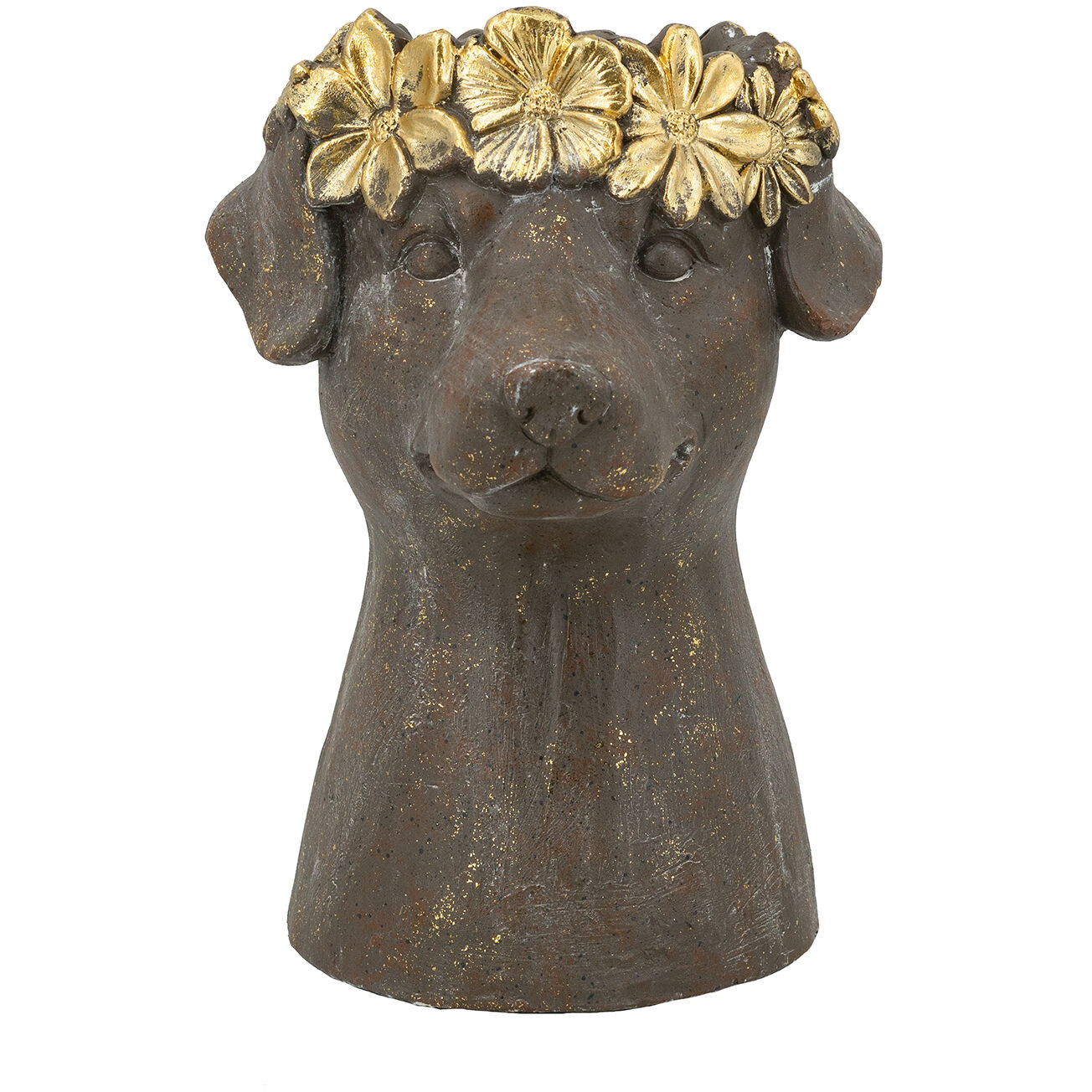 Anita Brown and Gold Planter