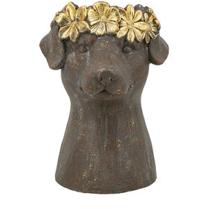 Anita Brown and Gold Planter