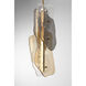 Grotto 1 Light 8.5 inch Antique Brass Standard Pendant Ceiling Light