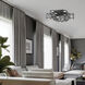 Ferro LED 24.75 inch Black Flush Mount Ceiling Light
