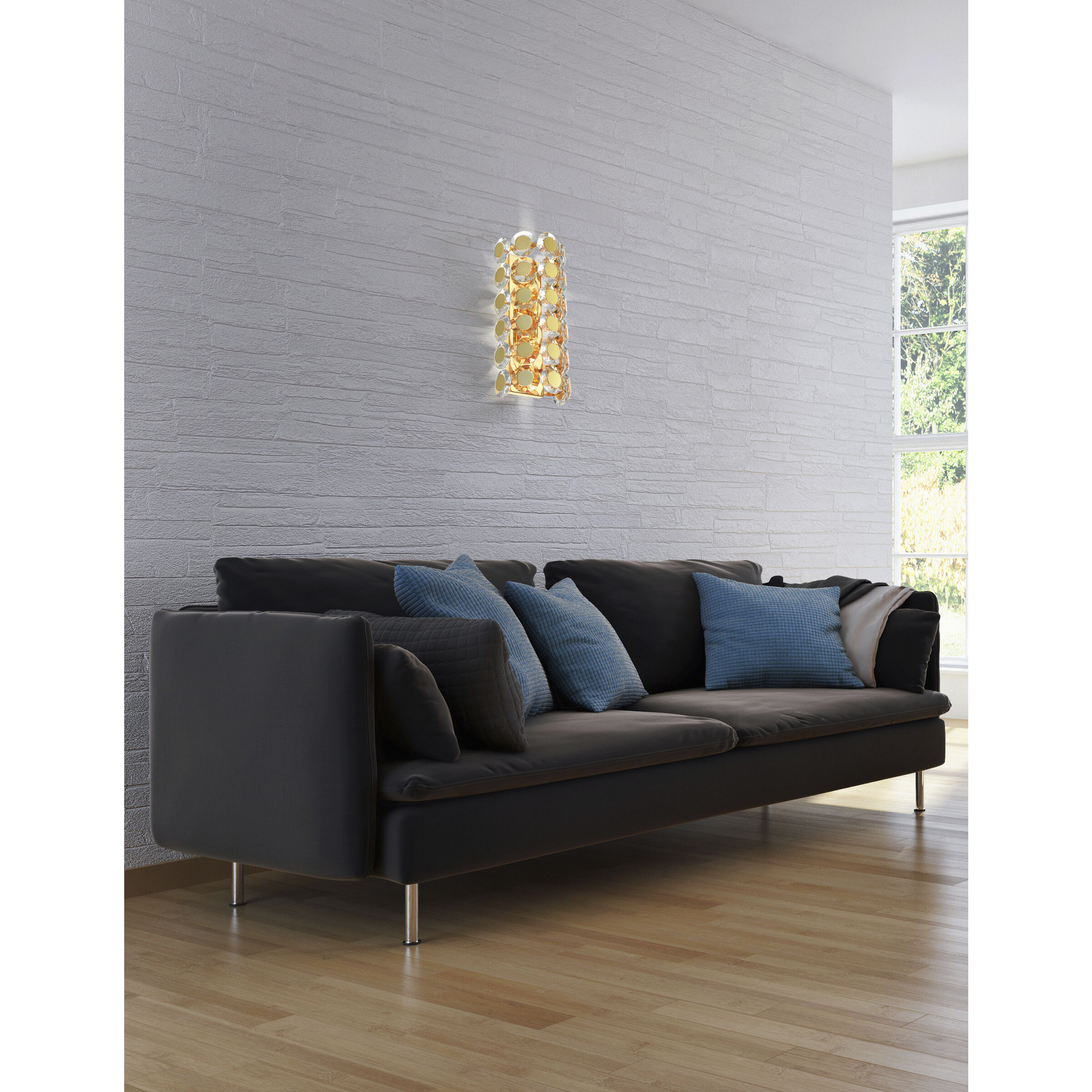 Perrene Wall Sconce Wall Light in Gold