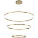 Spunto LED 60.75 inch Gold Chandelier Ceiling Light