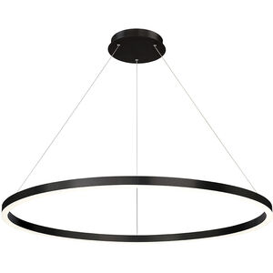 Spunto LED 47 inch Matte Black Chandelier Ceiling Light, Medium