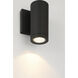 Plaza 60 LED 6.3 inch Black Outdoor Wall Mount