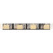 Kasha LED 37 inch Gold and Black Vanity Light Wall Light
