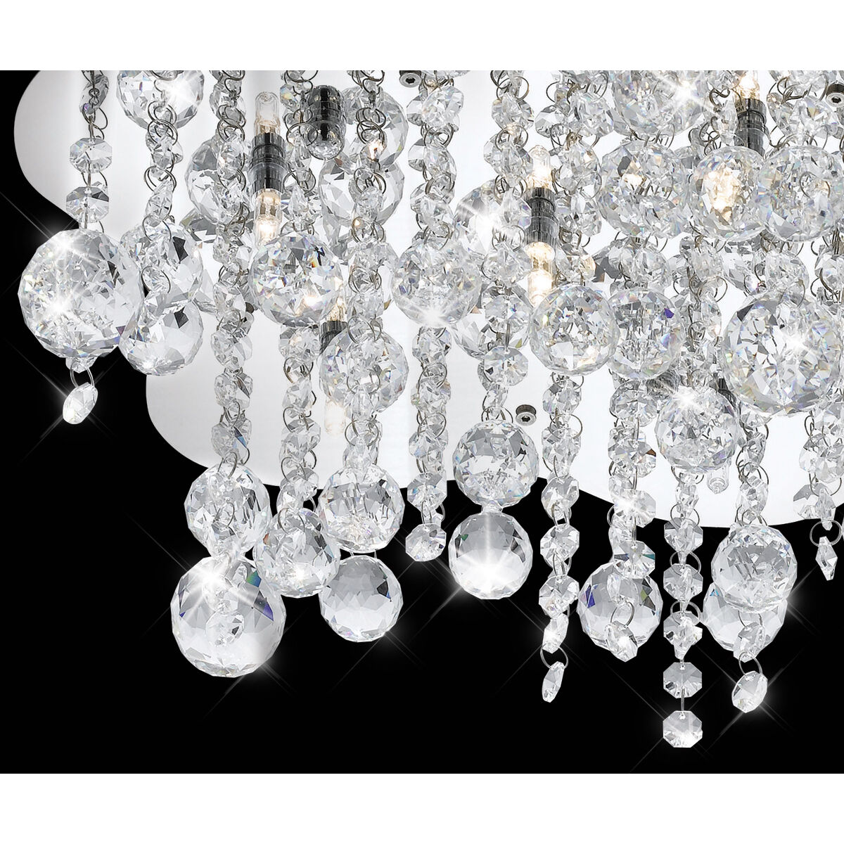 Alissa 18 Light 26 inch Chrome Flush Mount Ceiling Light