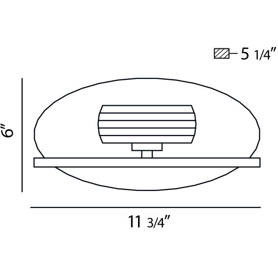 Buca 1 Light 12 inch Chrome Wall Sconce Wall Light