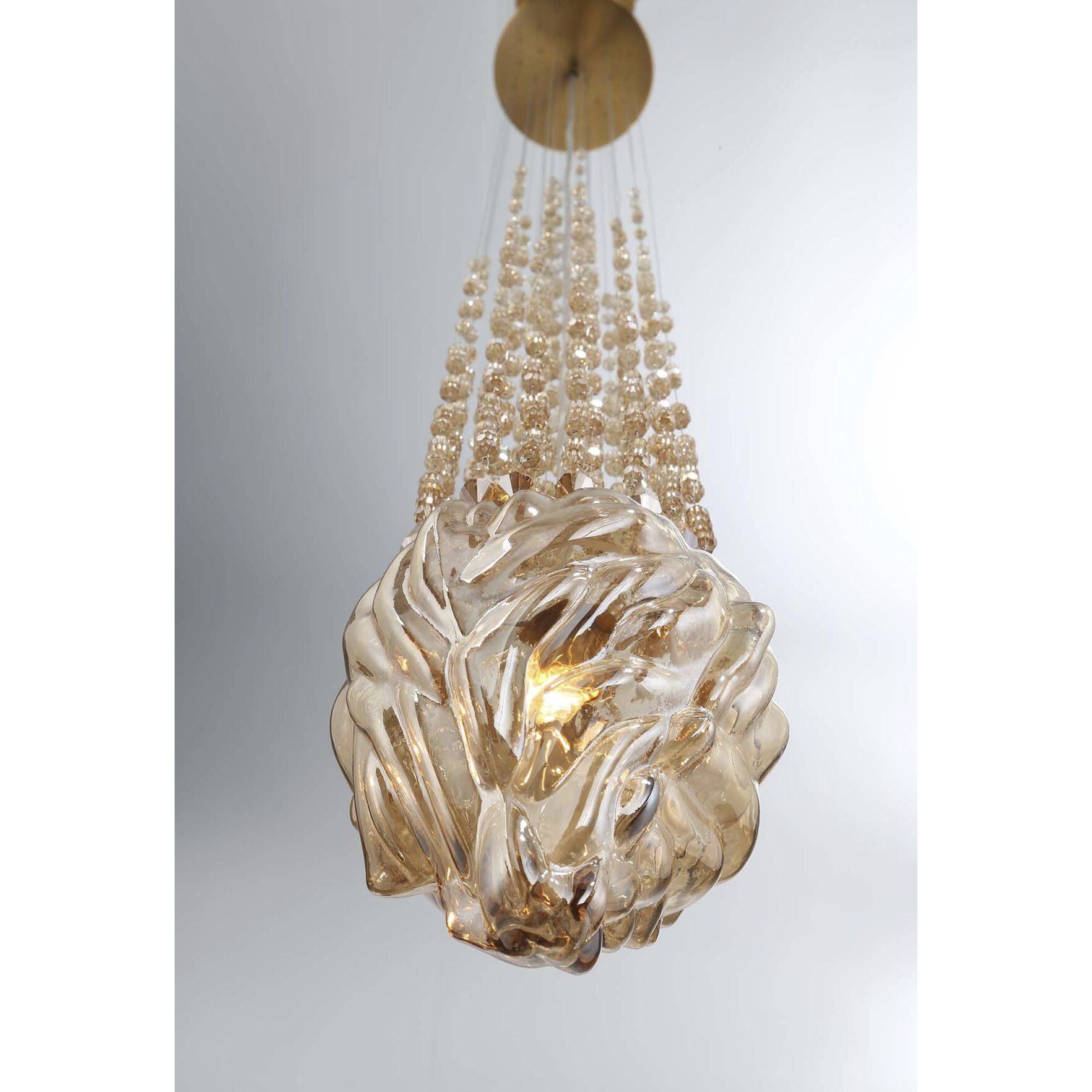 Cascata 7 Light 6 inch Polished Gold Chandelier Ceiling Light