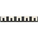 Canmore LED 34 inch Black Vanity Light Wall Light